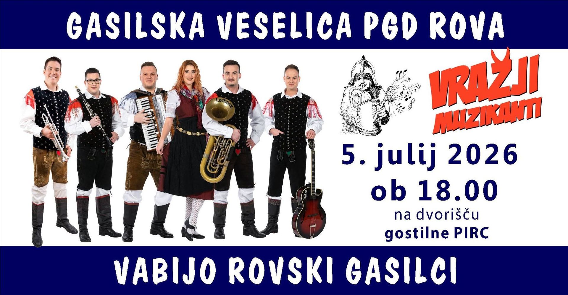 Veselica PGD ROVA | VRAŽJI MUZIKANTI