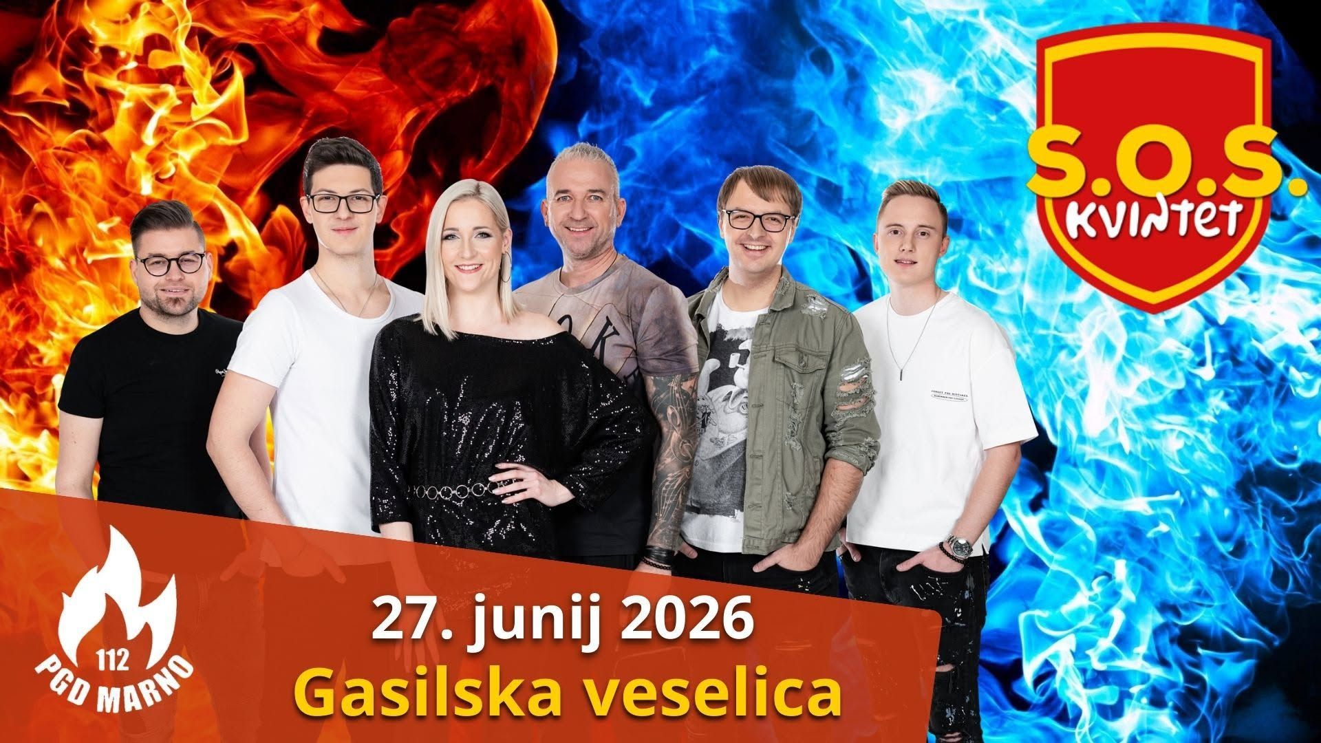 GASILSKA VESELICA NA MARNEM Z ANSAMBLOM SOS KVINTET