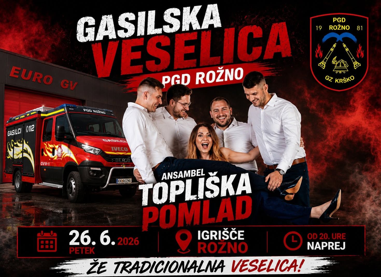 Gasilska veselica PGD Rožno