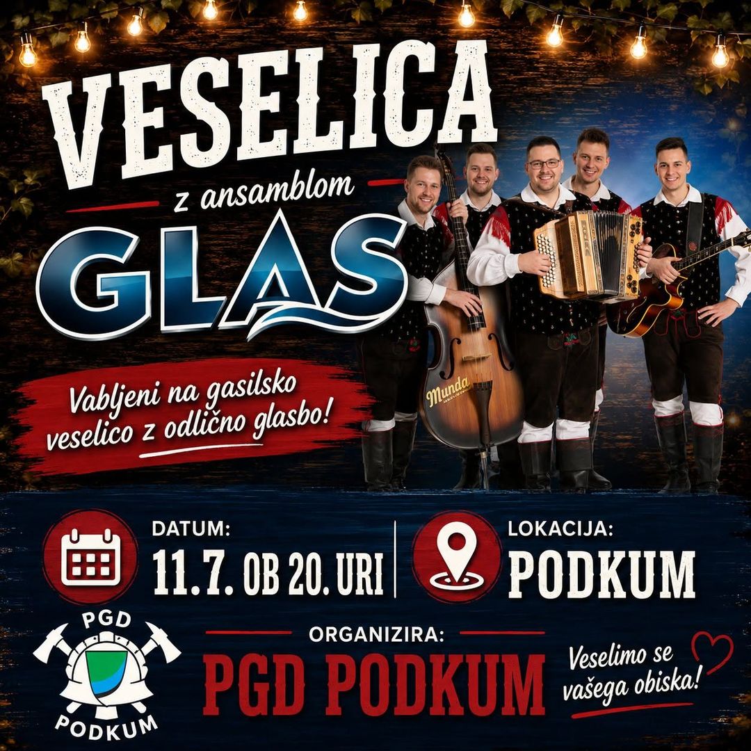 Gasilska veselica z Ansamblom GLAS