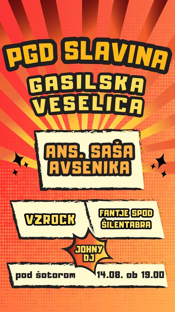 VELIKA GASILSKA VESELICA PGD SLAVINA 2026