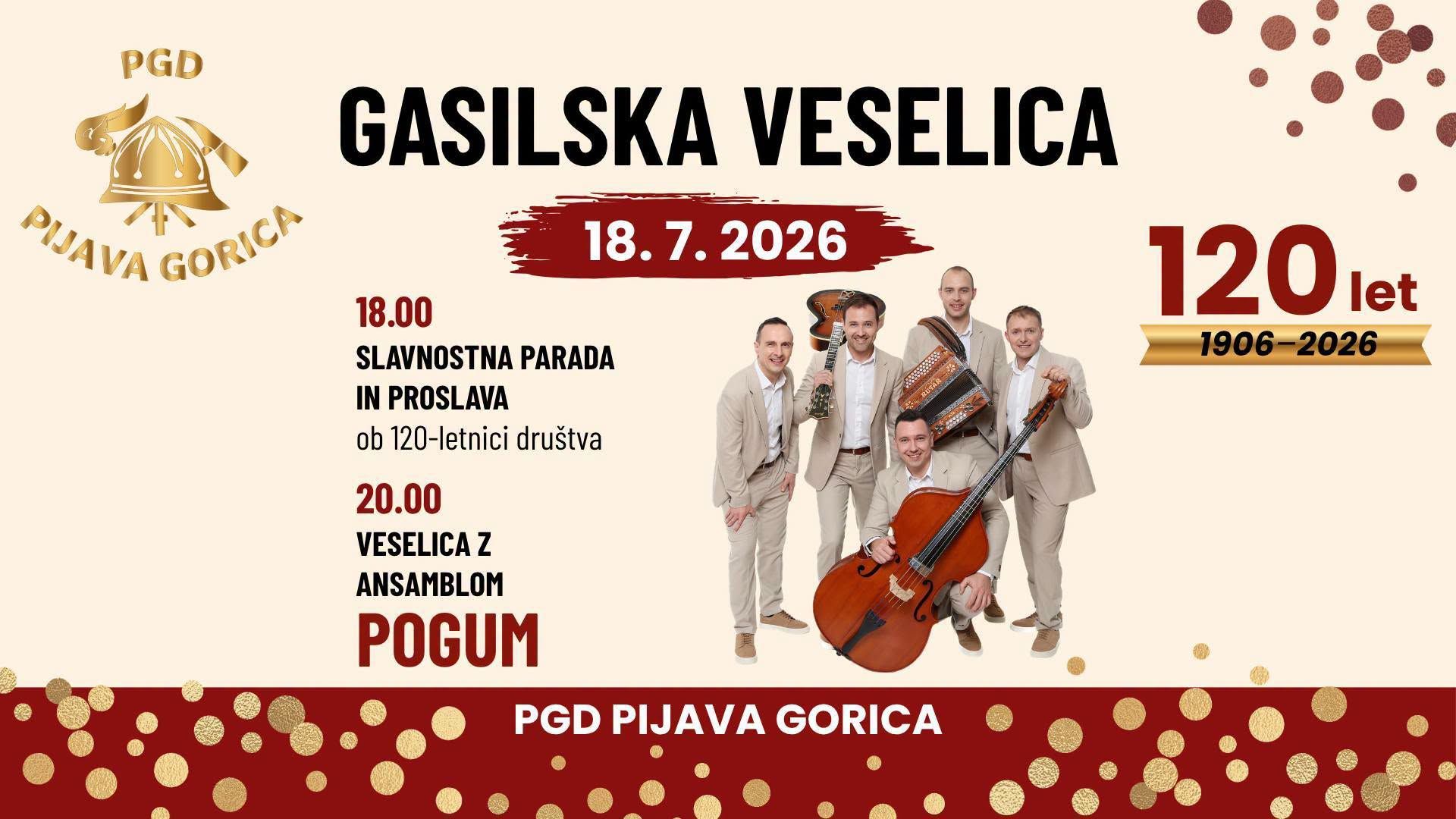 Gasilska veselica na Pijavi Gorici