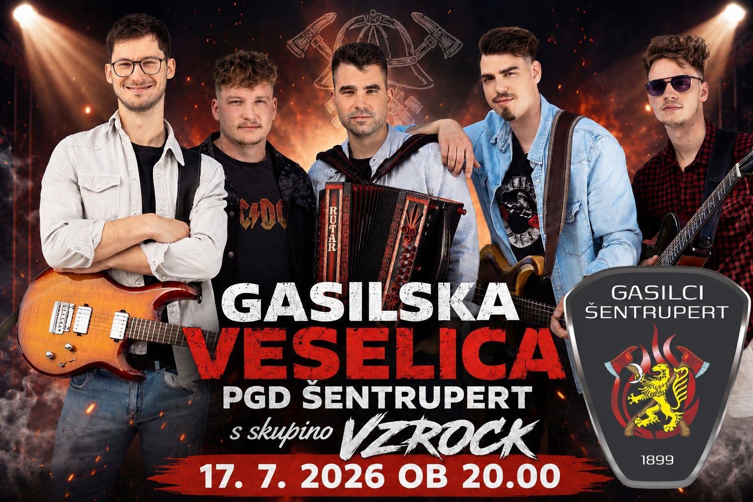 Gasilska veselica s skupino VZROCK