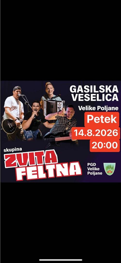 Gasilska veselica s skupino Zvita Feltna 2026