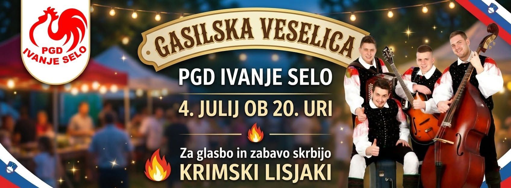Gasilska veselica z Ansamblom Krimski Lisjaki