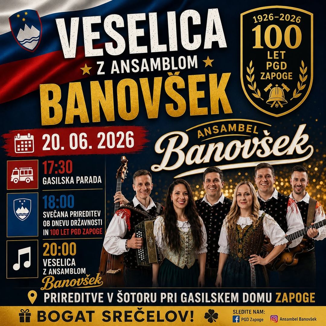 Veselica z ansamblom Banovšek