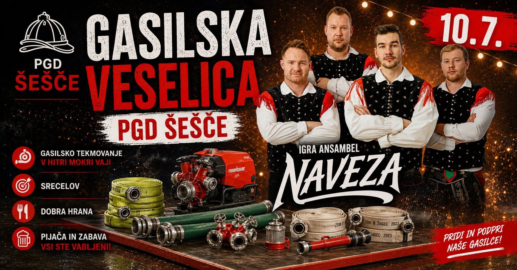 Gasilska veselica PGD Šešče
