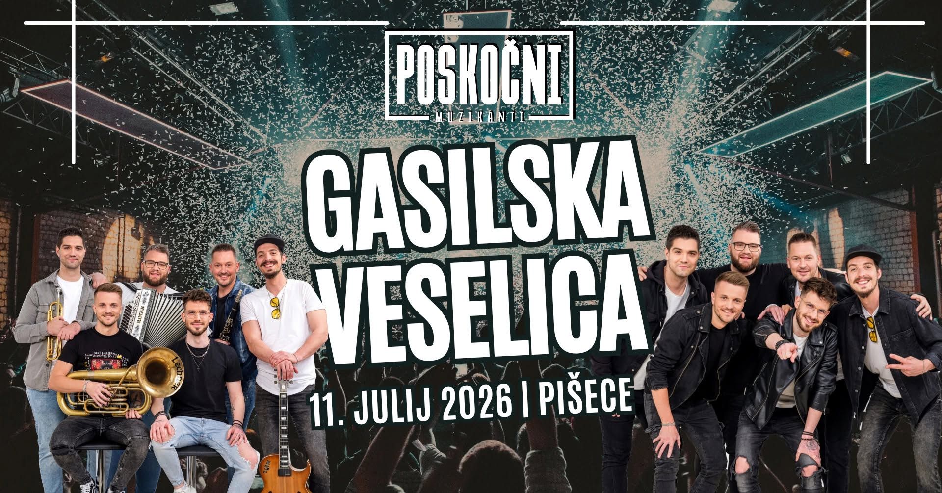 Gasilska veselica Pišece 2026 | Poskočni muzikanti