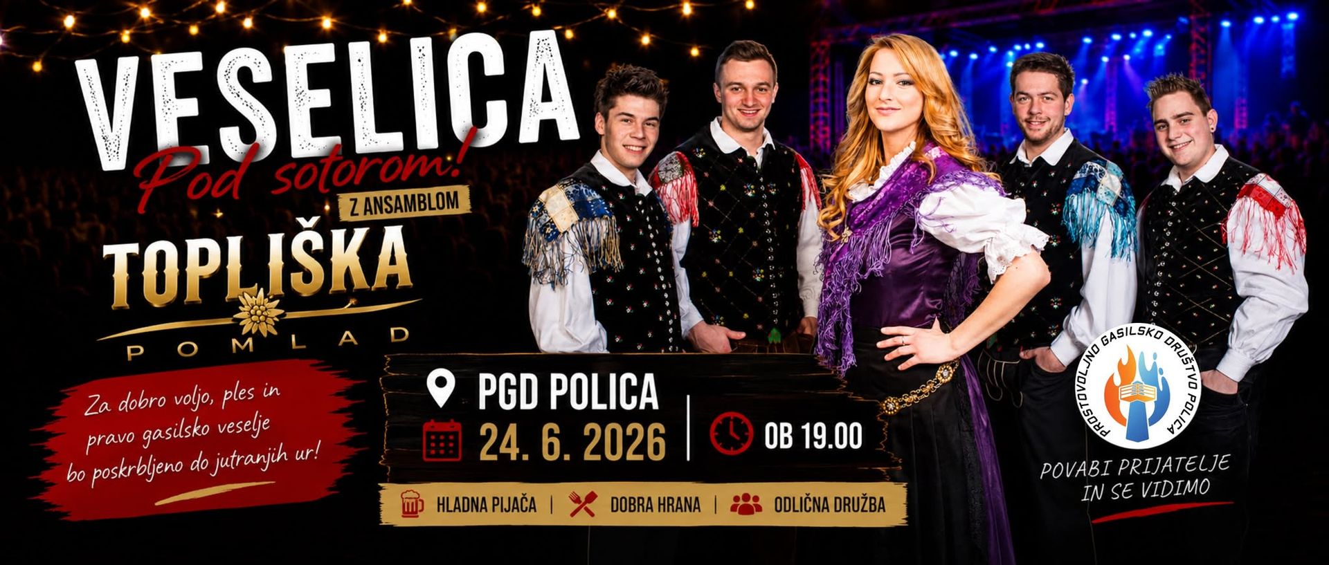 GASILSKA VESELICA PGD POLICA - 24.6.2026