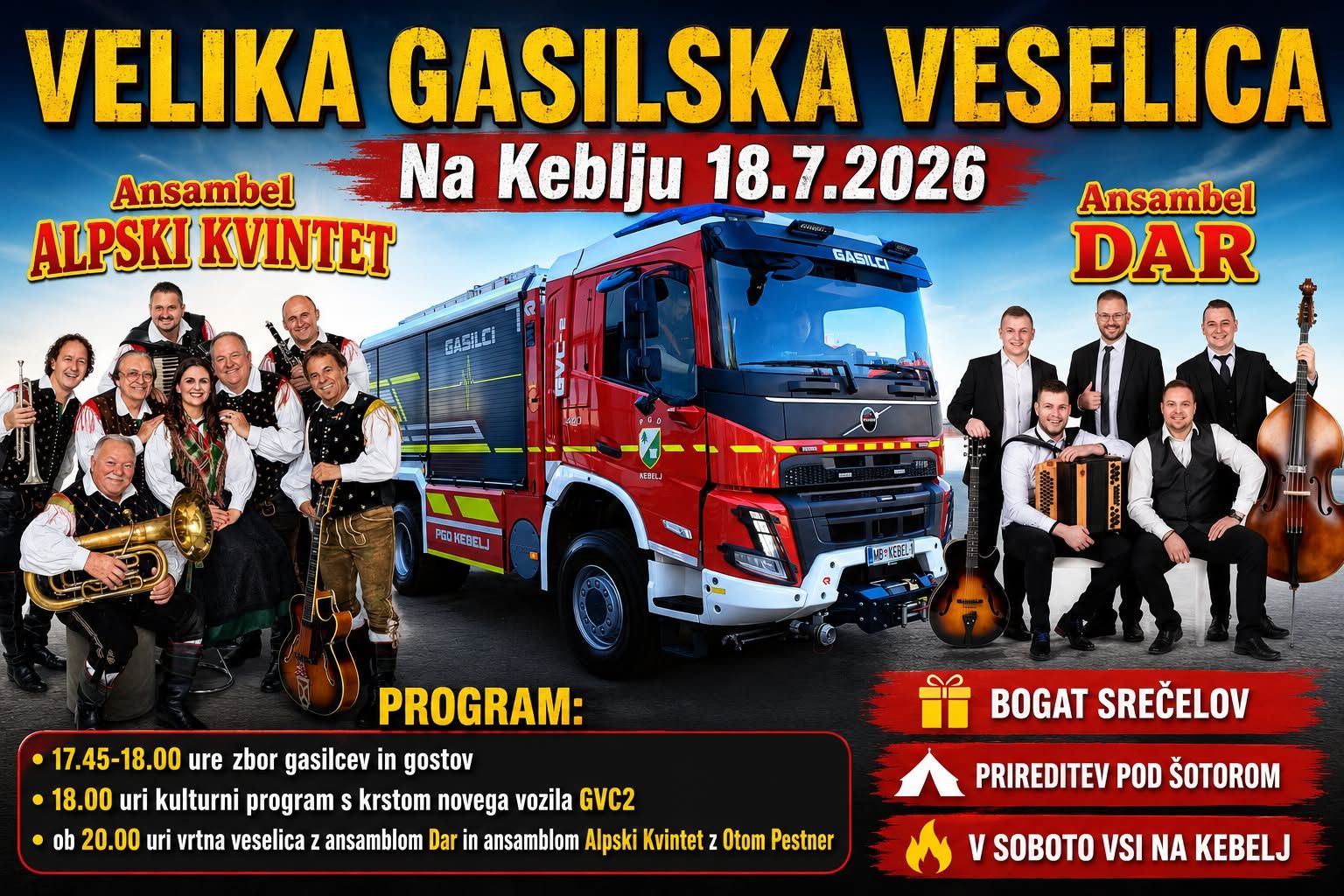 VELIKA GASILSKA VESELICA NA KEBLJU