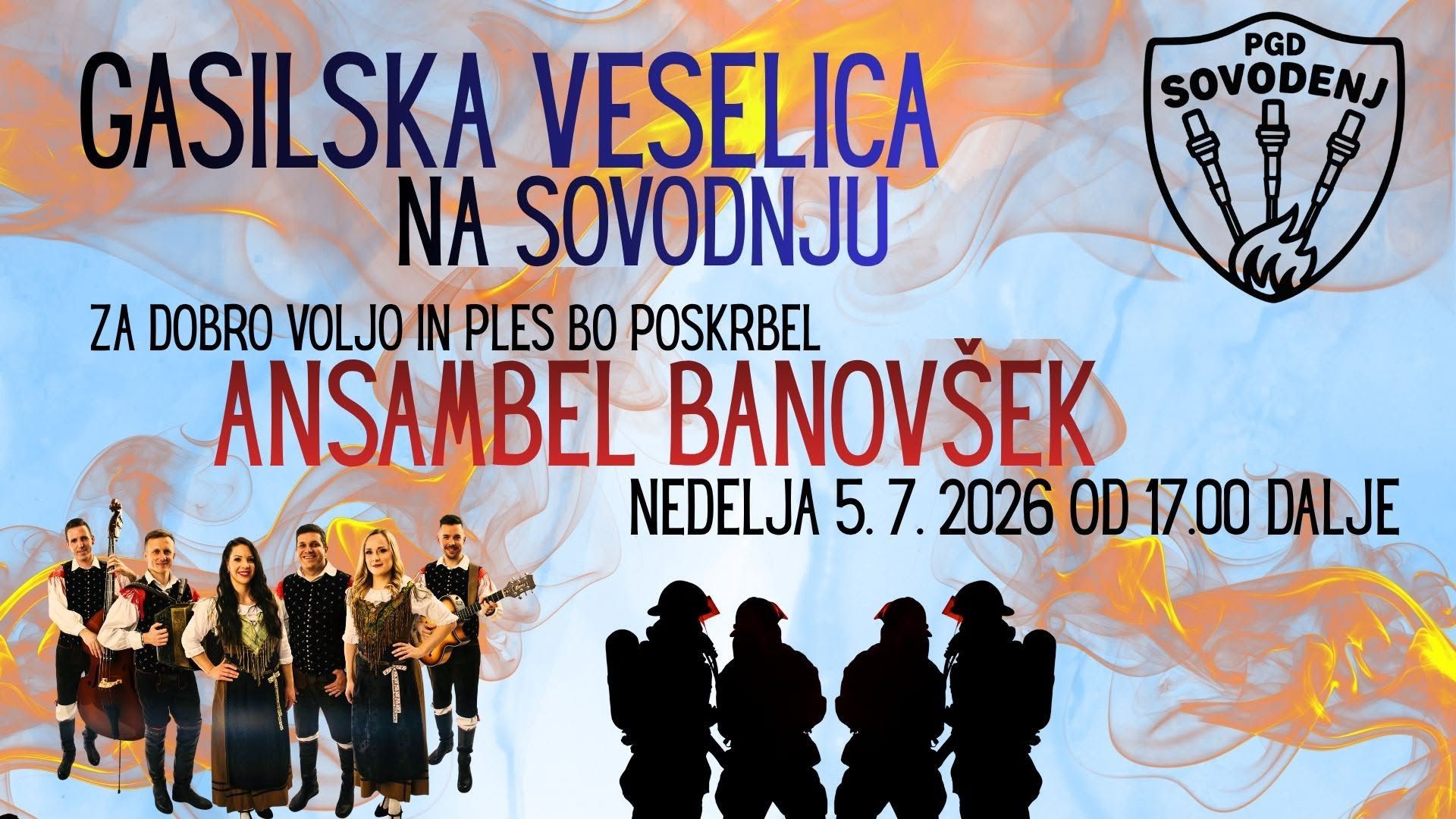 Gasilska veselica z ansamblom Banovšek