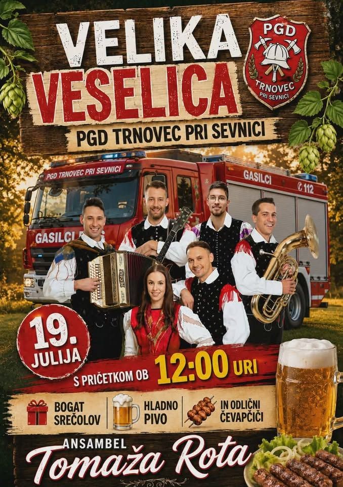 Veselica z ansamblom Tomaža Rota