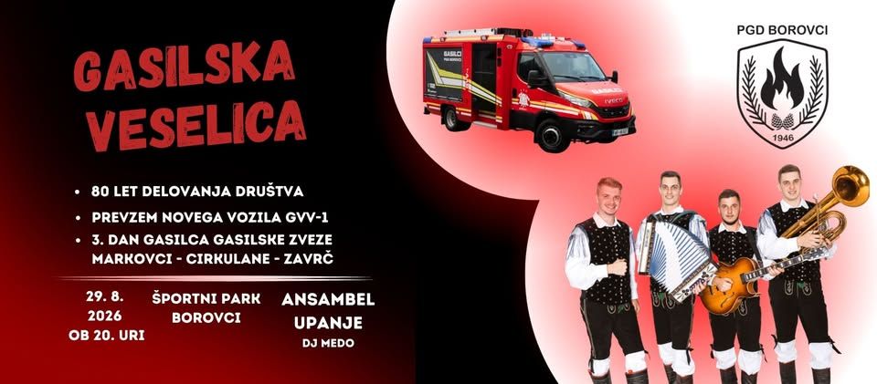 Predaja novega vozila GVV-1 in veselica z ansamblom Upanje