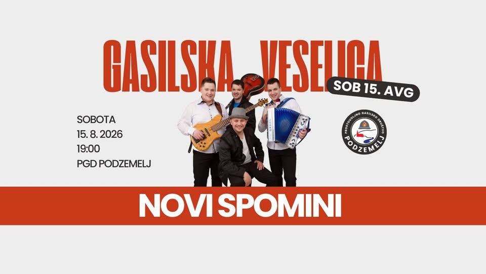 Gasilska veselica | PGD Podzemelj | Ansambel Novi spomini